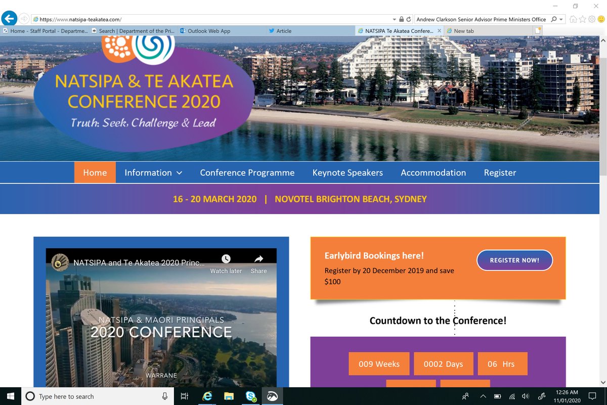 Come &amp; join us at the National Aboriginal &amp; Torres Strait Islander Principals Association (NATSIPA) &amp; Te Akatea Maori Principals Conference 18-20 March 2020 in Sydney. Our conference welcomes all educators and we are looking for sponsors. Visit our site: natsipa-teakatea.com