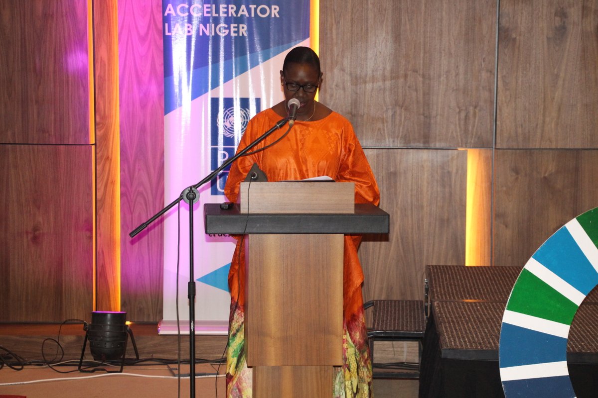 PnudNiger's tweet photo. Discours de @DianaOfwona Représentante Résidente du @PnudNiger lors du lancement des activités;#AcceleratorLabs #Niger; #Germany #Niamey #NextGenUNDP #innovation #Sahel @UNDP @UNDPAfrica @QatarFund @UNDPAccLabs @UNDP_innovation @Innov4dev @UN_Innovation https://t.co/Lb1uuaFXSJ