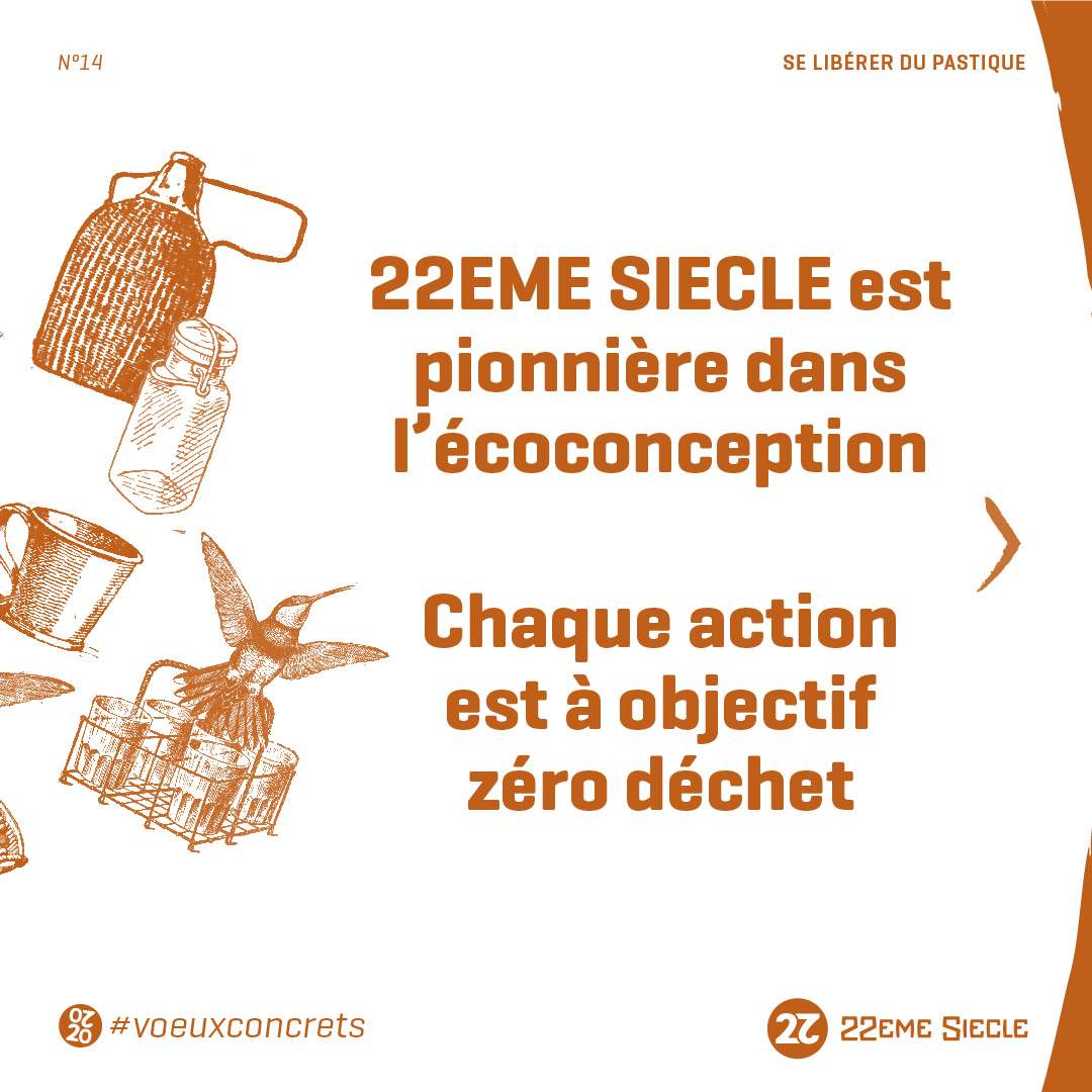 22emeSiecle's tweet photo. #Vœuxconcret N°1️⃣4️⃣ : SE LIBÉRER DU PLASTIQUE ✅
Vous en pensez quoi ?   20 #voeuxconcrets pour regarder le futur droit dans les yeux et pour construire le présent avec vous.

#pollution #LoiAntiGaspillage #Municipales2020 #Davos2020 #innovation  #voeux #voeux2020 #watff https://t.co/yN0OfmHu36