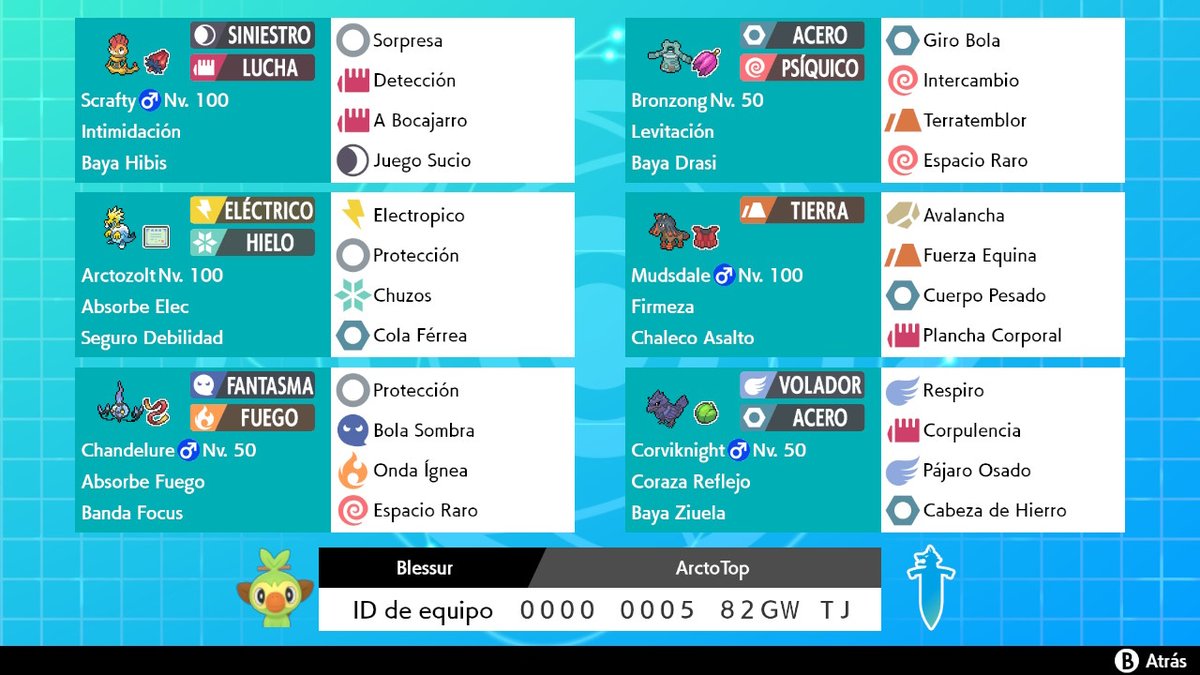 Bl3sSuR's tweet photo. Chic@s aquí os dejo mis Teams terminados por ahora :], 3 de VGC + 1 Singles, el de Hawlucha. #PokemonEspadaEscudo #NintendoSwitch https://t.co/oPWy3LTuqn