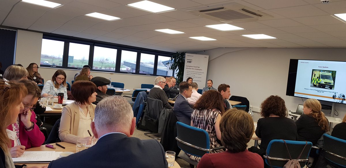 GillySeville's tweet photo. Great to be up in #Cumbria for our Annual Employment update with @NapthensOnline Head of Employment @boyle1976 kicking off with key developments from case law. #HRLaw #EmploymentLaw #HR #HRadvice #Togetherisbetter #Napthens https://t.co/wFeaUIJLTr