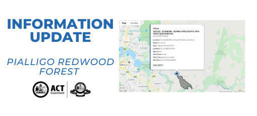 ACT_ESA's tweet photo. INFORMATION UPDATE - Pialligo Bushfire https://t.co/w2dEwySzu9 #informationupdate #pialligofire https://t.co/donh6qVYJJ