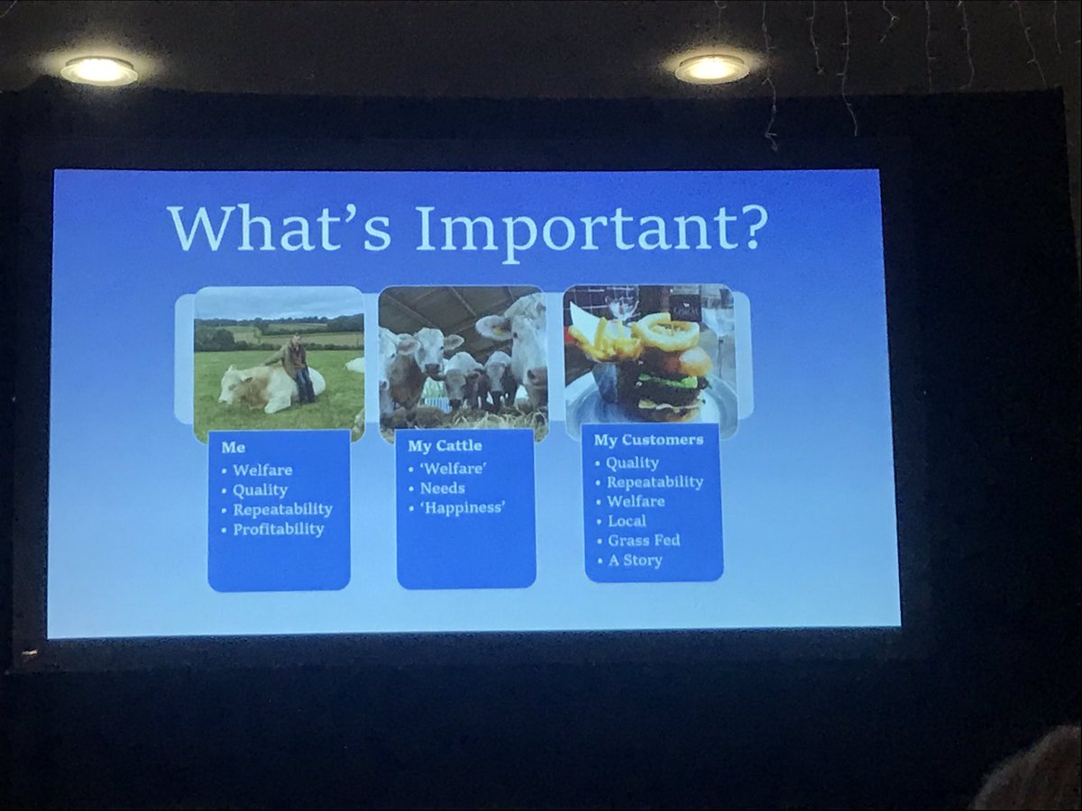 JoebanksCMC's tweet photo. Almost forgot to mention Ben Harman from Chagyu beef was quite possibly one of the best most passionate speakers I’ve seen. What a hell of an interesting guy and a role model for building a brand in farming. Top bloke to! @CattleBreeders #BCBC20 @CreditonMilling #chagyubeef https://t.co/hYYcgubb0C
