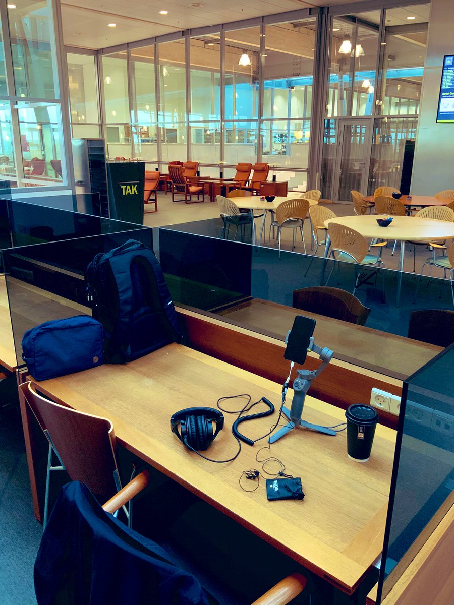 jakobesben's tweet photo. They have podcast recording booths at the airport at @BillundAirport. Isn’t that NICE? I used that opportunity to record a new short Breakfast Conversation episode - a pre-BETT episode @AppleEDUchat #Bett2020 #BETTshow #ADEbreakfast #ADE2020 
📲 https://t.co/9R9jnEjTkM https://t.co/4KkmXtKT6M