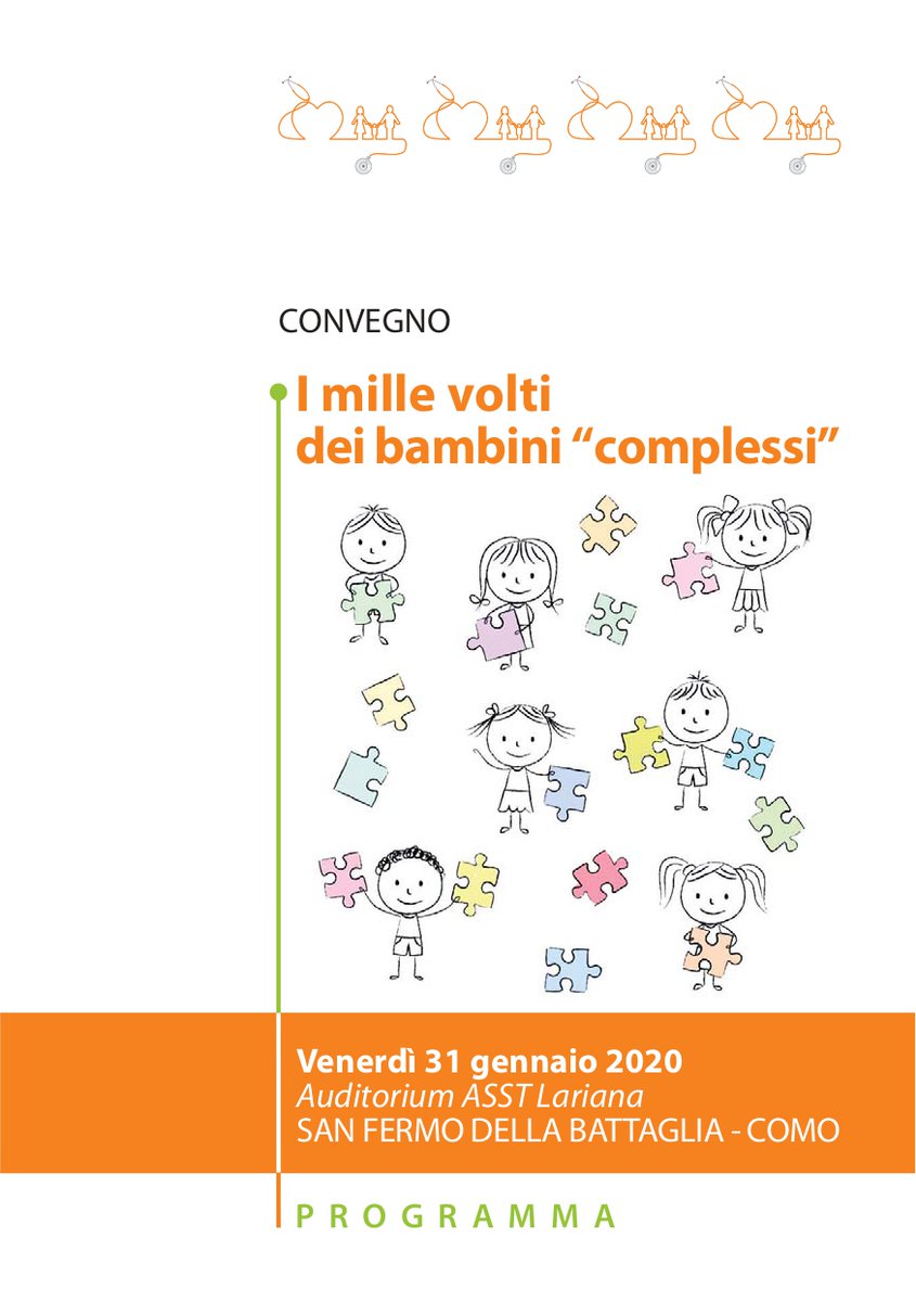 TVMR_CNMR's tweet photo. 📌Il 31/01 a San Fermo della Battaglia (Como) si svolgerà il convegno "I mille volti dei #bambini complessi 2020"
✔️Convegno ECM (4,9 crediti) per #medici, #infermieri, #assistentesanitario.
📝Programma➡️ https://t.co/maGbxFMWzF
✍️ Per iscrizioni➡️https://t.co/YuSONUGDyV https://t.co/Xv9g0HKyOG