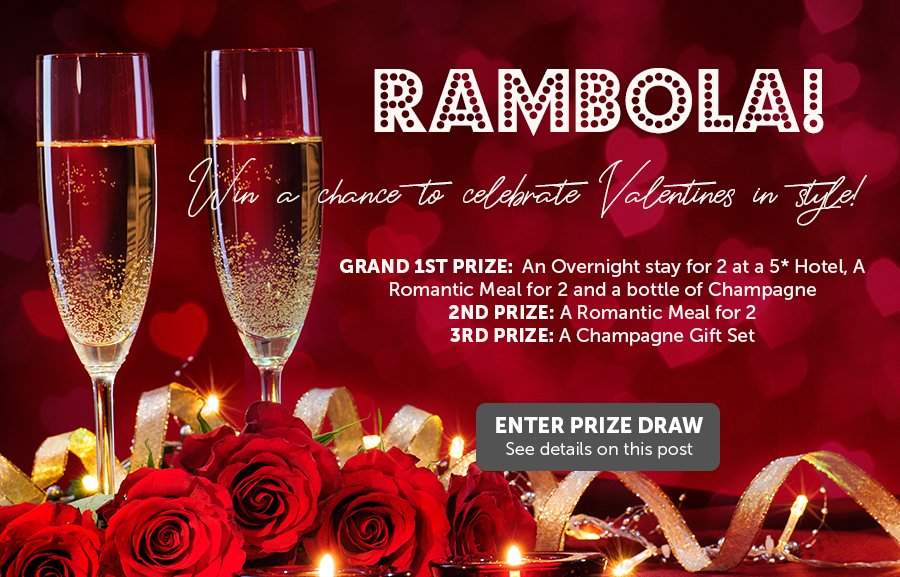 Competition Time❤️
VALENTINES RAMBOLA GIVEAWAY!

For more chances of winning, simply: 1. 'Follow' our Twitter page 2. 'Like' and 'Share' this post! 3. 'Comment' your favourite thing about VALENTINES DAY! WINNERS PRIZE DRAW ON VALENTINES DAY.😍 #valentines #competition #giveaway
