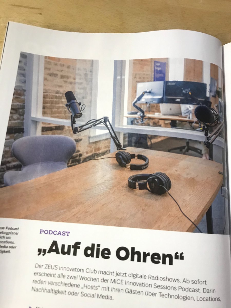 “Moin moin nach Hamburg und herzlich willkommen zur ersten Folge des MICE Innovation Sessions Podcast” 

Wir haben mit @tw_media über unser erfolgreiches #MICE Podcast gesprochen! bit.ly/2NQSXcJ

#eventprofs #podcast