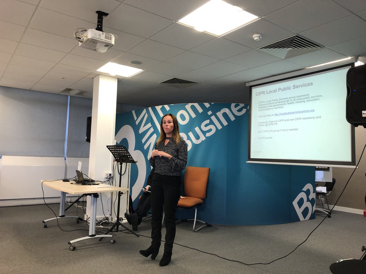 MandyPearse's tweet photo. Kerry @PRKezza Chair of the @ciprlps welcomes people to the CIPR Behaviour Change Symposium #ciprlps #behaviourchangenetwork https://t.co/CRXa1ws4N1