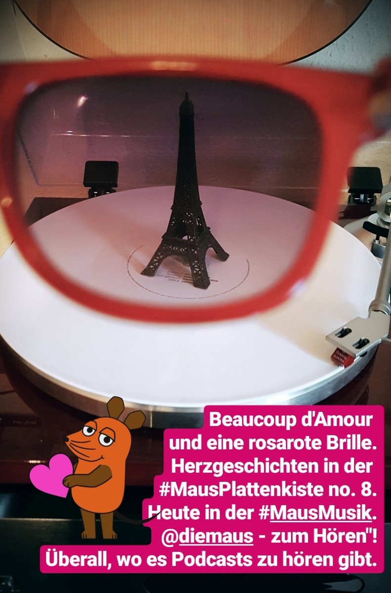 Raum16's tweet photo. Beaucoup d'Amour und eine rosarote Brille.
Herzgeschichten in der #MausPlattenkiste no. 8.
Heute in der #MausMusik der "@DieMaus - zum Hören"!
Hier hören:
https://t.co/YUKFnnP8sF
https://t.co/zsAu5x0FgF
https://t.co/VkX4OkAT8m https://t.co/Yvuhs5vwGT