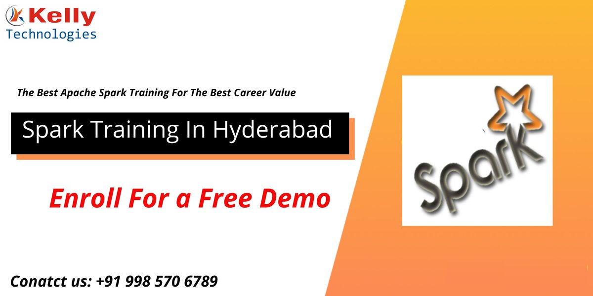 PreethiGandhi99's tweet image. Get enrolled now to avail #KellyTechnologies institutes free demo session scheduled in Hyderabad.
For Free Registration:
forms.gle/rwvRQc2r21aUD2…
For More:
bit.ly/37gh2RP
#SparkTraining #SparkCourse #Hyderabad