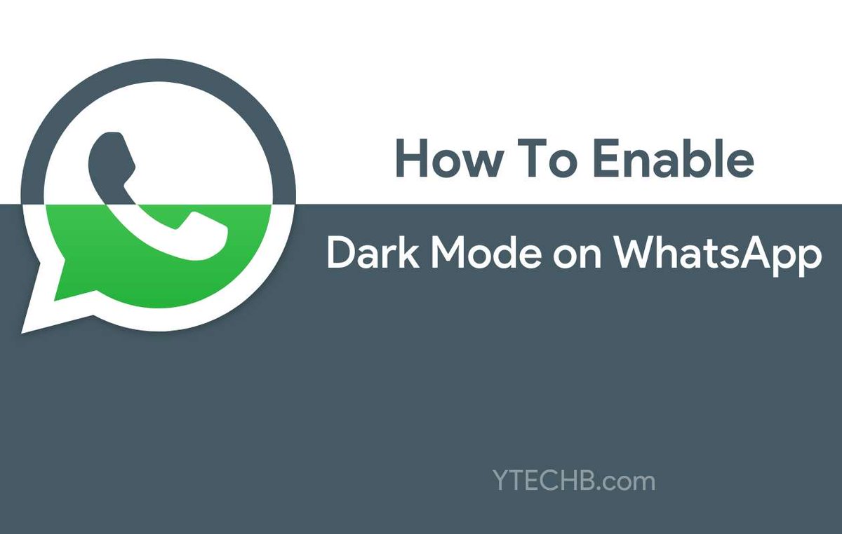 Here's How you can Enable Dark Mode on WhatsApp (Android) [Right Now]

See Now - ytechb.com/heres-how-you-…

#DarkMode #WhatsApp #WhatsAppMessenger #Android