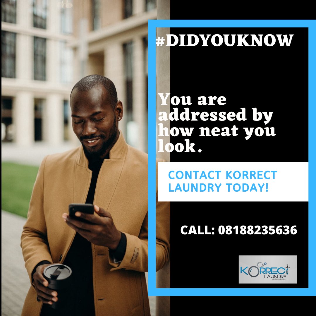 Korrectlaundry's tweet image. Looking Sharp and Neat is our forte! 
Dm/Call us today for affordable dry cleaning services

#nigeria #drycleaners #wednesday #wcw #korrect #clothes #wash #clean #corporatelife