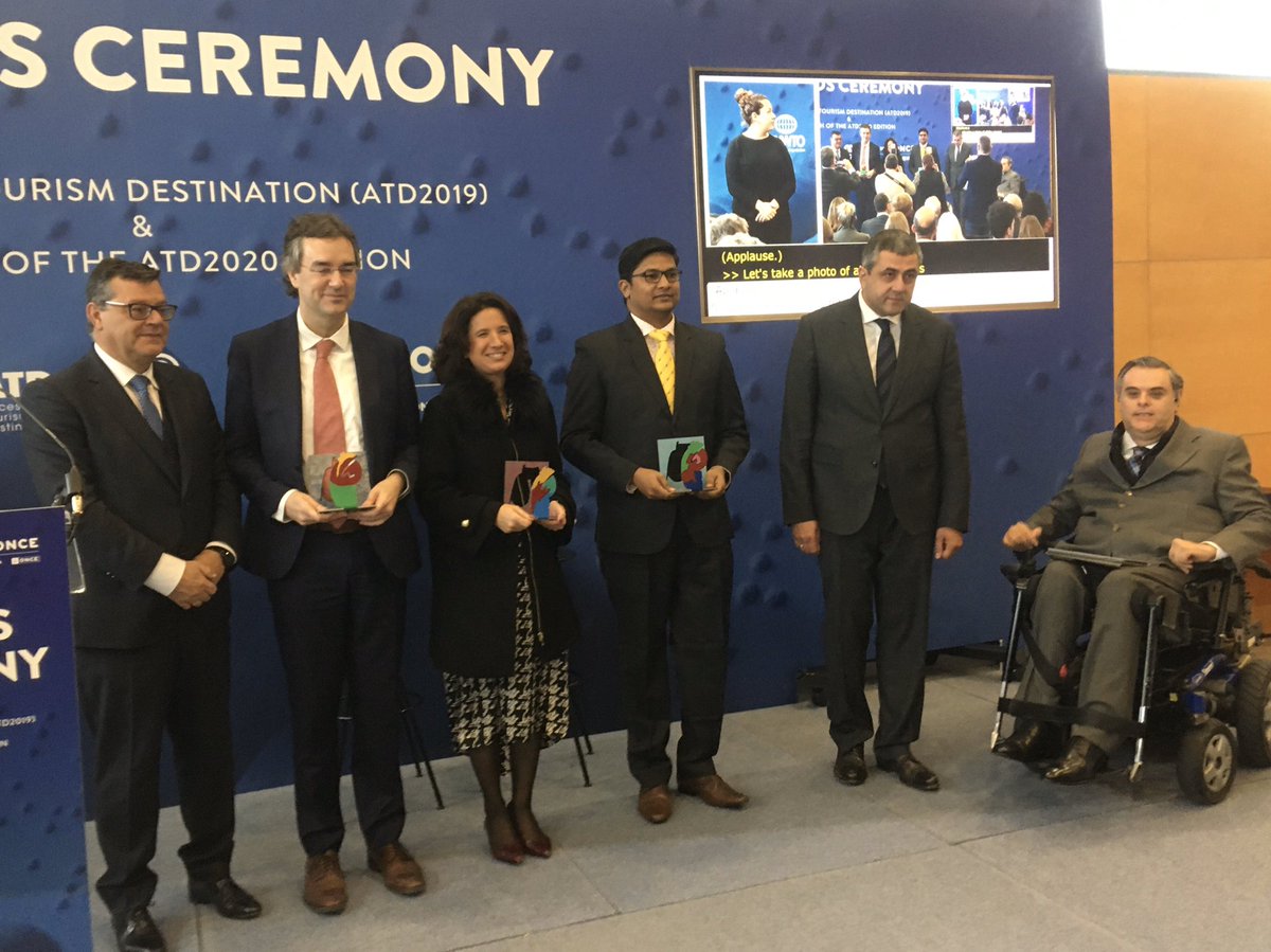 xsunol's tweet photo. Barcelona recibe el premio Accessible Tourism Destination #ATD2019 @UNWTO @Fundacion_ONCE @fitur_madrid https://t.co/MwsHvldyEb