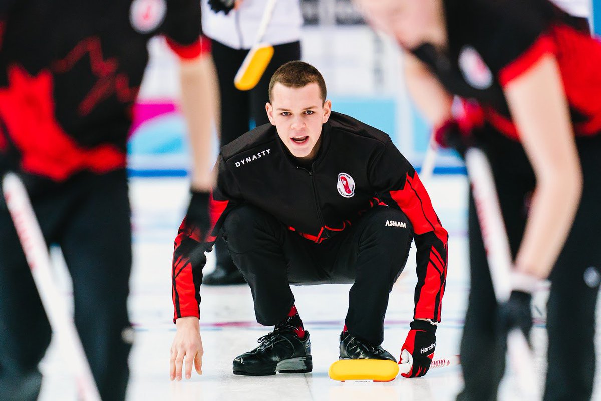 Devin_Heroux's tweet image. GOING FOR GOLD 

🇨🇦Newfoundland and Labrador skip Nathan Young and Hungary’s Laura Nagy defeat France/Japan 6-2. 

Now play against a Russia/France team in the mixed NOC mixed doubles curling gold medal game at the Youth Olympics. #cbccurl #Lausanne2020