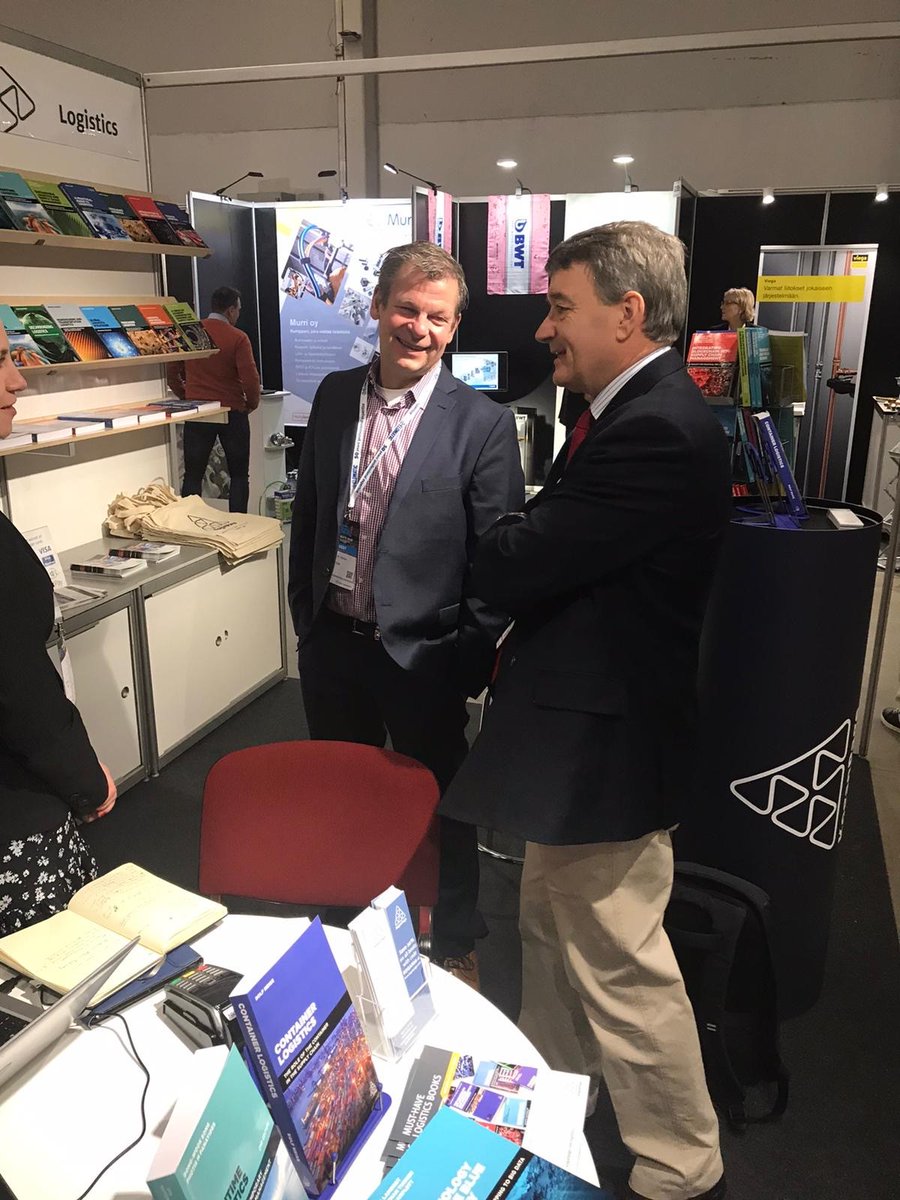 KPLogistics's tweet image. #Navigate2020 Rolf Neise (Container Logistics) and Nick Lambert (Technology and the Blue Economy) can be found at our stand now (B49) - come and pick their brains about all things logistics!