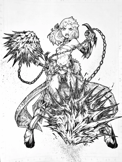 メンテ延長のようなので
昔描いたエルバサを
#fgo
#メンテ延長
#エルバサ 