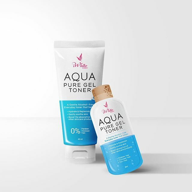 iwhite korea aqua pure gel toner