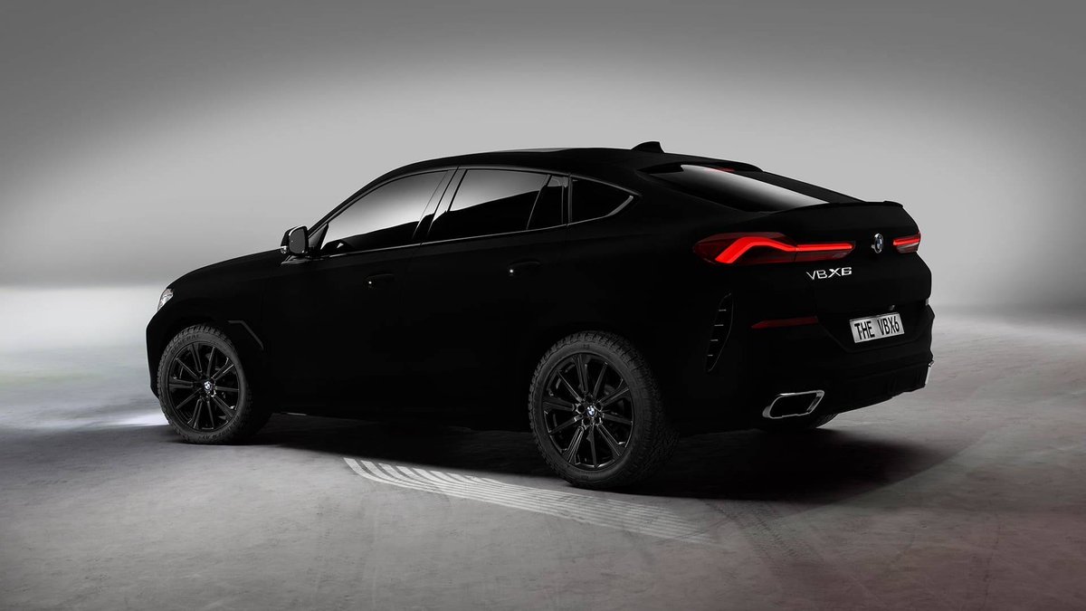 SmartyTech's tweet image. The first car (BMW X6) ever painted with Vantablack, one of the darkest known substances that absorbs 99.965% of light. Refer to the last post. #vantablack #wednesdaywisdom #BMWX6 @BMW
