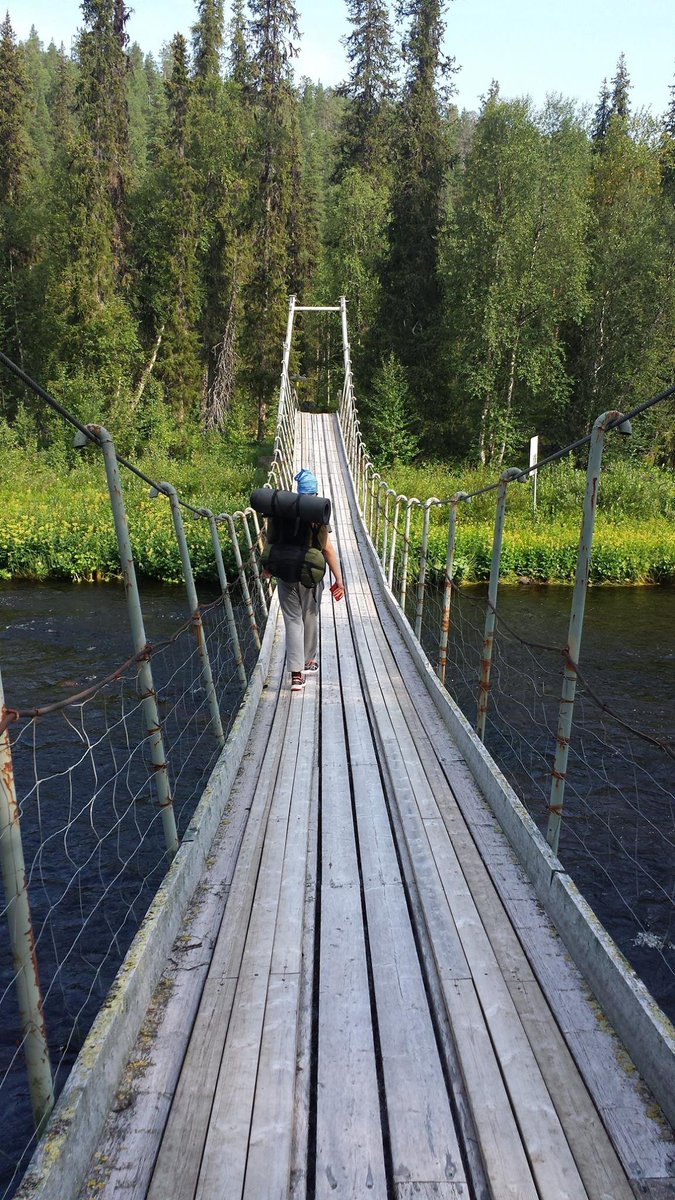 HakkinenEliisa's tweet image. #Nuorttijoki #Kolsankoski #riippusilta #Urho_Kekkosen_kansallispuisto #Savukoski #Metsähallitus 
#Nuorttin_silta