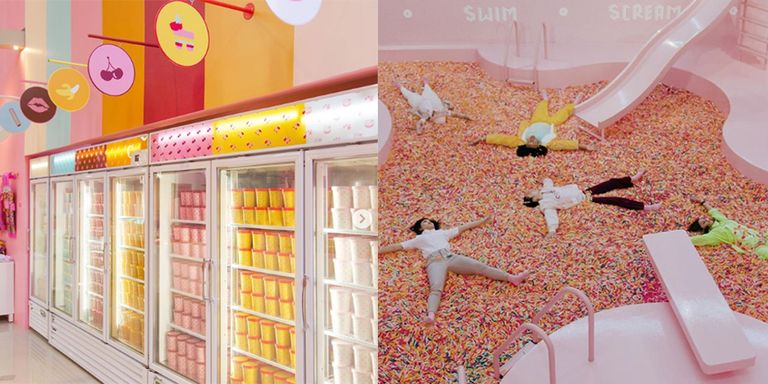 The Museum of Ice cream has opened a supersized flagship store in New York! There’s a pool filled with multi-colored sprinkles…fancy a dip?
ow.ly/PpfZ50y1L7Y 
ow.ly/afcu50y1L81 
#Poolofsprinkles