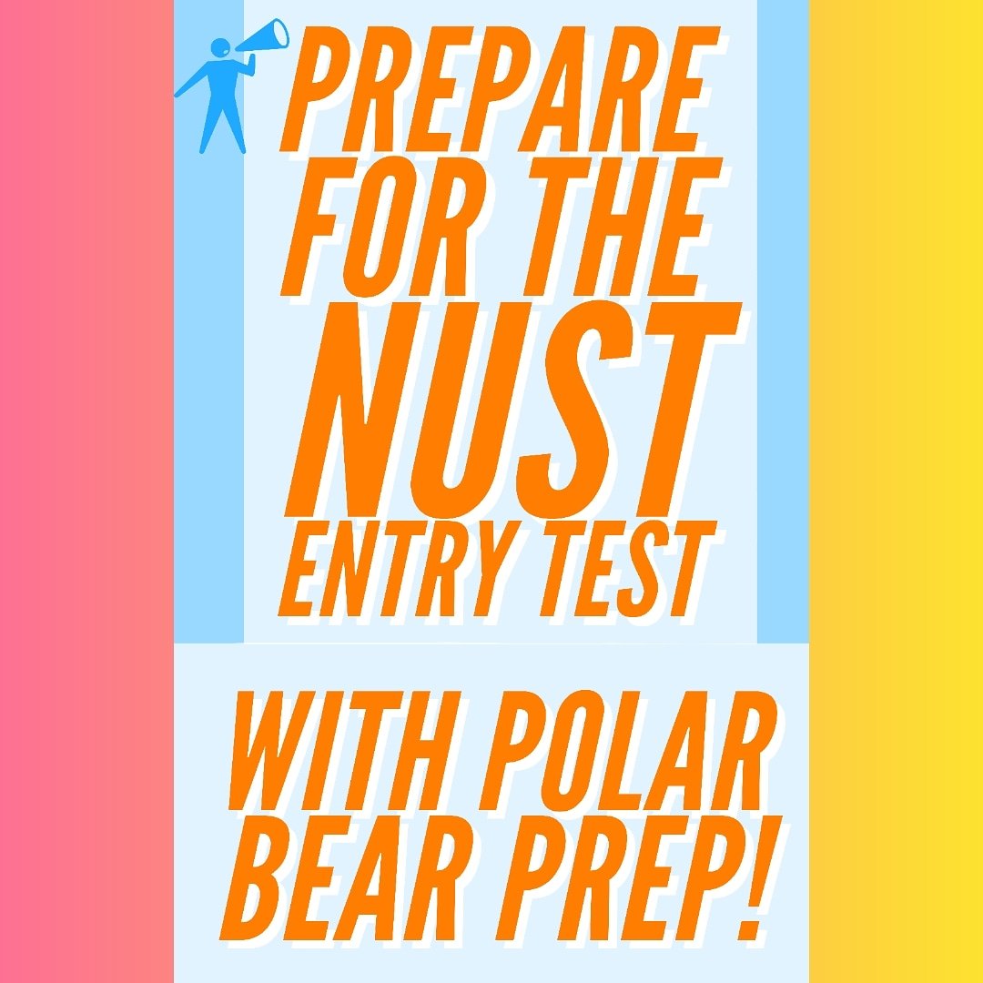 PolarBearPrep's tweet image. We are now offering a prep course for the NET (Nust Entry Test)! For more information on our course, get in touch with us via DM or email us at info@polarbearprep.com

#NET #Nust #Nustentrytest