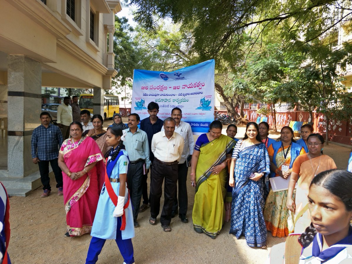 WaLCalliance's tweet photo. WaLC awareness program organised today in St. Theresa's Girl School, ESI by @hmwssbcgmomc4  @hmwssbgmom6 @Hmwssbdgmsomgud @hmwssbmgrf with NGO Prakriti Environment Society, @snehalath @JalaSatyam. Corporator Smt. Laxmi Baireddy garu also present and interacted with students. https://t.co/tPs6ADLztJ