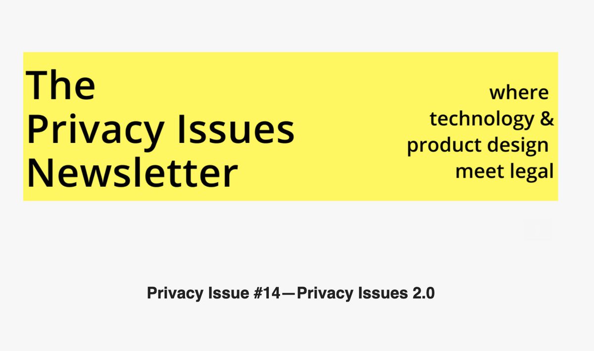 privacy_issues's tweet image. Our first #PrivacyIssue of 2020 is out! New #design, 2019 roundup, top #privacy stories, #jobs &amp;amp; much more!  

🔗 mailchi.mp/a0f551e6c596/p… .

Join our Telegram community to discuss the hot topics on 
#productdesign #dataprotection #privacybydesign... t.me/privacyissuesc…