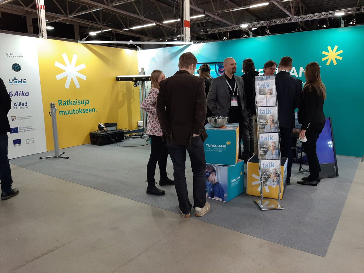 TurkuAMK's tweet image. #turkuamk mukana tänään ja huomenna #Navigate2020 -messuilla. Esillä ja testattavana esimerkiksi komentosillan VR-sovellus. Tervetuloa tutustumaan! @turunmessukesku #meriteollisuus