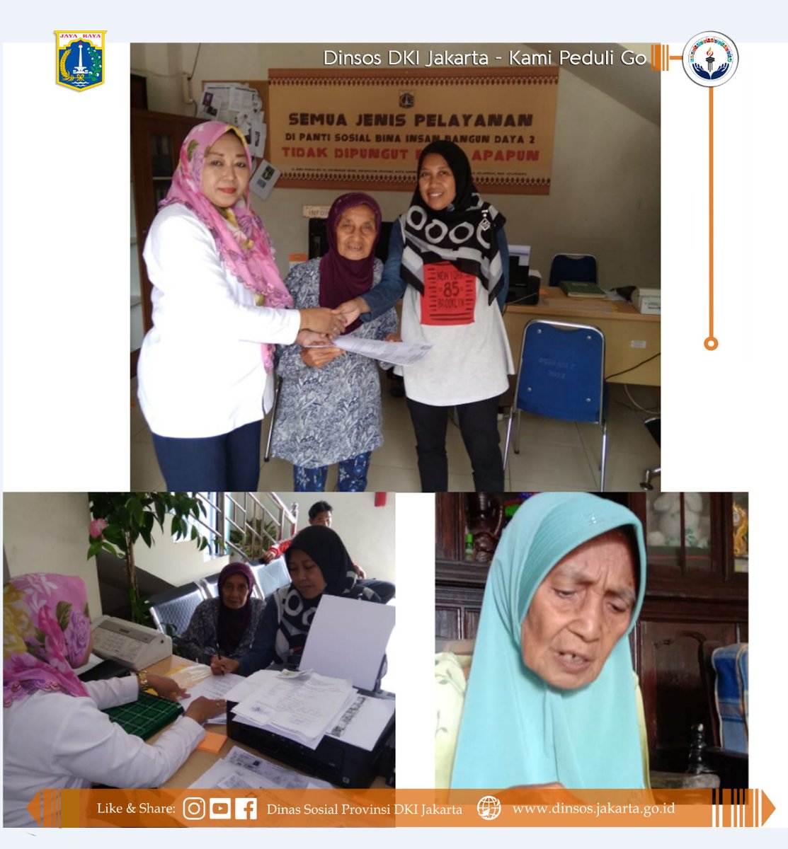 DinsosDKI1's tweet photo. #KawanSosial, Lansia Terlantar Bernama Hardiah 74 thn Asal Jakarta, yg di beritakan Hilang Oleh Keluarga nya, kini sudah berkumpul dengan keluarga nya. #Minsos berterimakasih Rekan Rekan yang sudah membantu menyebarkan Info orang Hilang.
#Kamipeduligo #oranghilang #dinsospeduli https://t.co/WmQCL79TjM