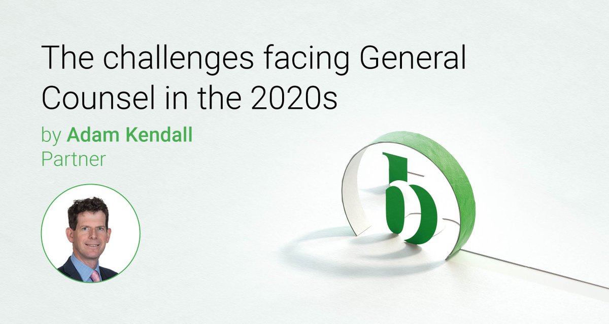 BevanBrittanLLP's tweet photo. The role of the General Counsel has rapidly changed, and they are now expected to provide advice, manage risk and ensure legal compliance. Adam Kendall assesses the challenges GC’s are facing https://t.co/skxzv8kQBq https://t.co/Xp88k8MWIe