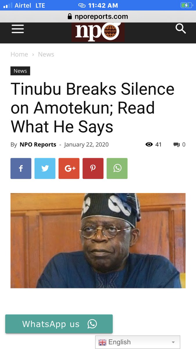sokanlawon's tweet photo. If you are one of those who had headaches because @AsiwajuTinubu had not spoken over #Amotekun , it’s great you now have a paracetamol. Guess you should be healed now. Congrats! https://t.co/ZAScuETKwy