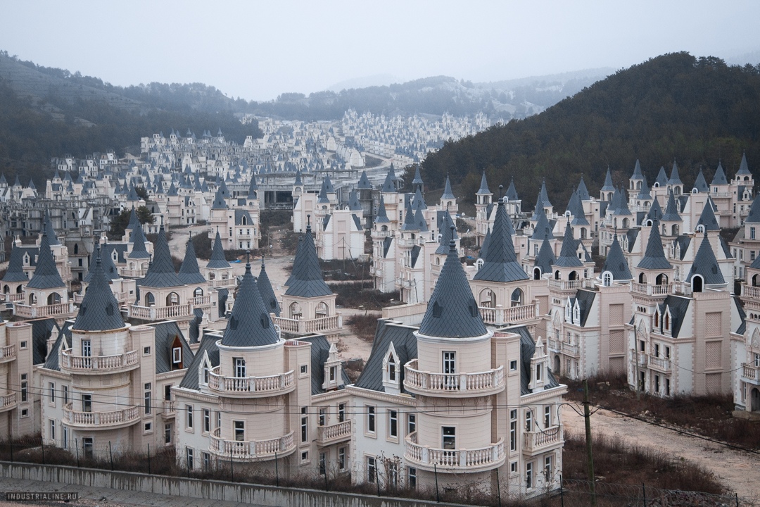 A series of Disney-esque mini castles