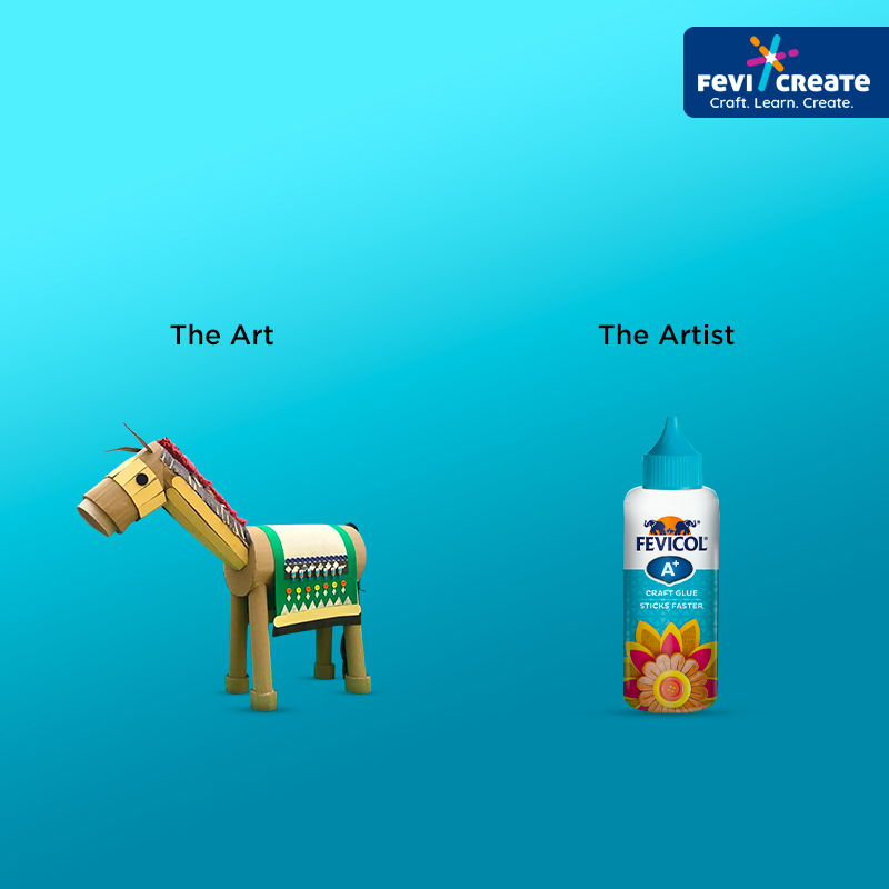 fevicreate's tweet photo. Here's to the Artist behind the art of sticking your craft pieces together.

#FevicolAPlus #CraftGlue #SticksFaster #TheArtVsTheArtist #TrendingFormat #PostFormat #Fevicreate #FevicreateIndia https://t.co/3eJX3V1YhZ