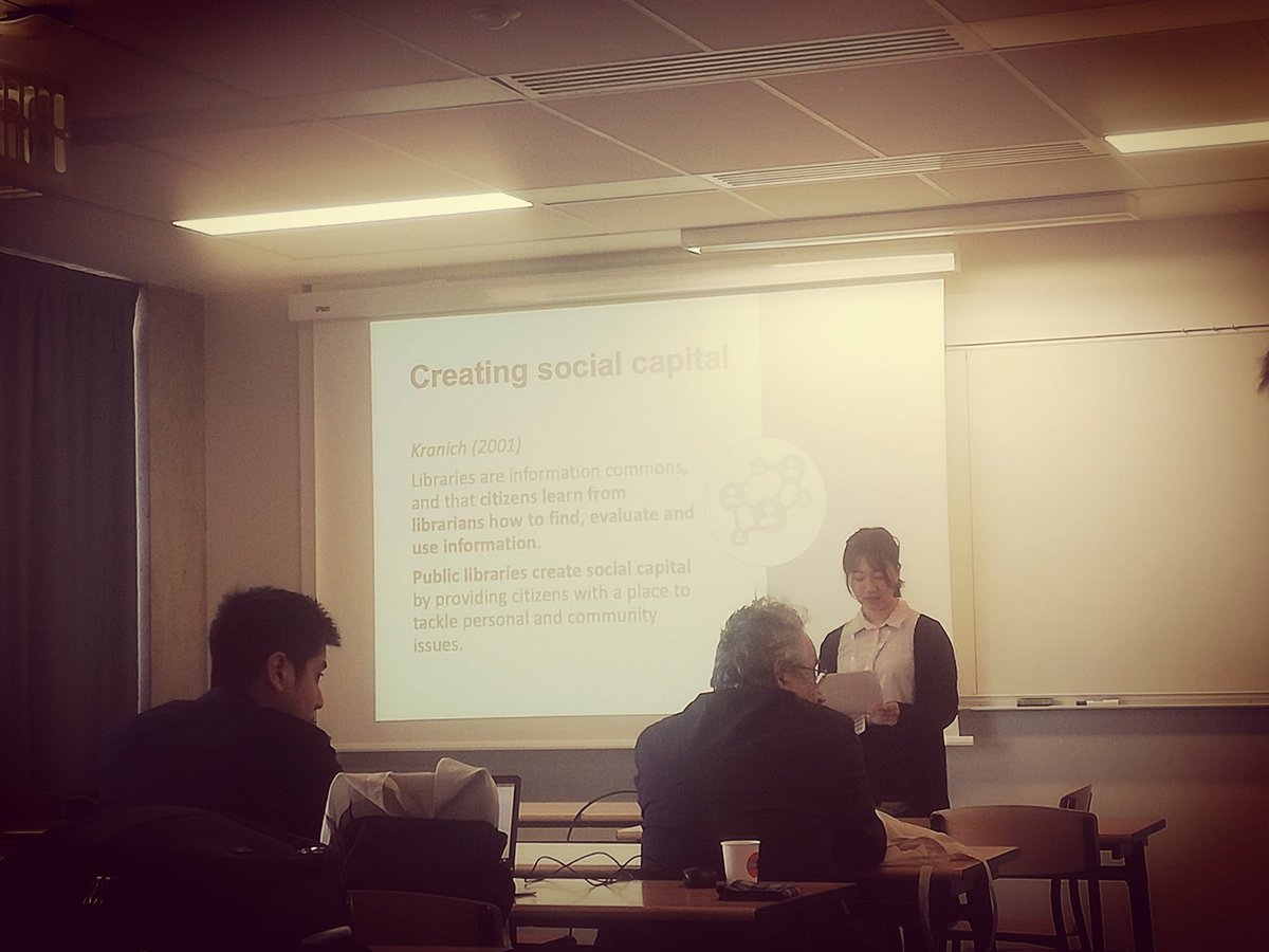Master_IE_ILMS's tweet photo. A #keynote by Marika Kawamoto and Masanori Koizumi entitled "The Roles of #Library as Place" for Providing Reliable Information in the Democratic Society" #socialmedia #libraries #knowledge #academicresearch @upemlv @bobcatsss2020 #bobcatsss2020 @ifisUnivEiffel https://t.co/1BqqMiVgeo