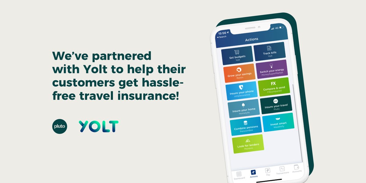 We're super excited to announce that we've recently partnered with @getyolt, the smart money app! So their customers can find out about Pluto through their mobile app. It's a sign of things to come, with more partnerships like this on the horizon!