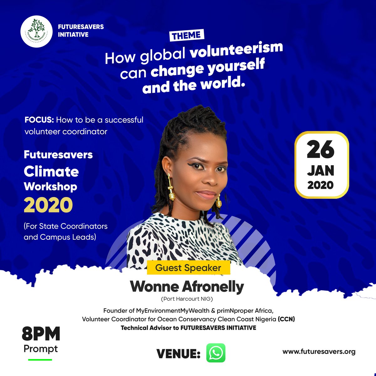 futuresaversng's tweet image. We are exited and ready. Are you? #WednesdayMotivation #climateSitout #Climateworkshop #ClimateChange #TrainingDay #volunteerism