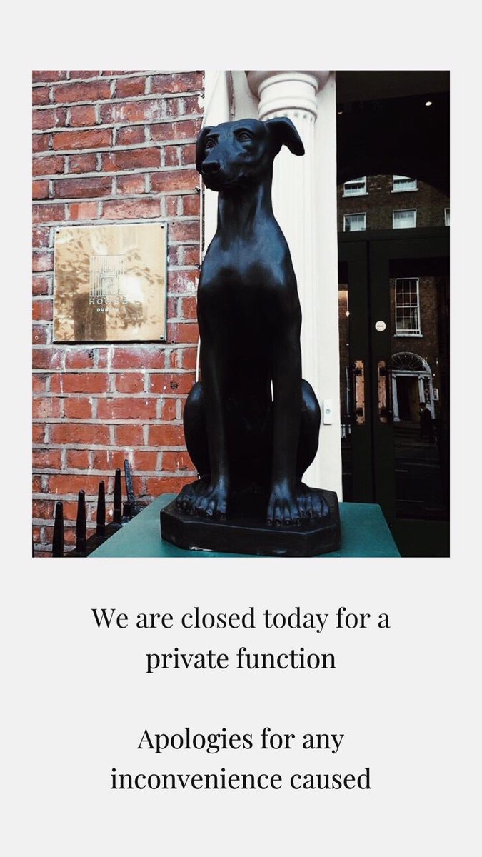 We’re hosting a wedding today so unfortunately will be closed to the public until tomorrow morning