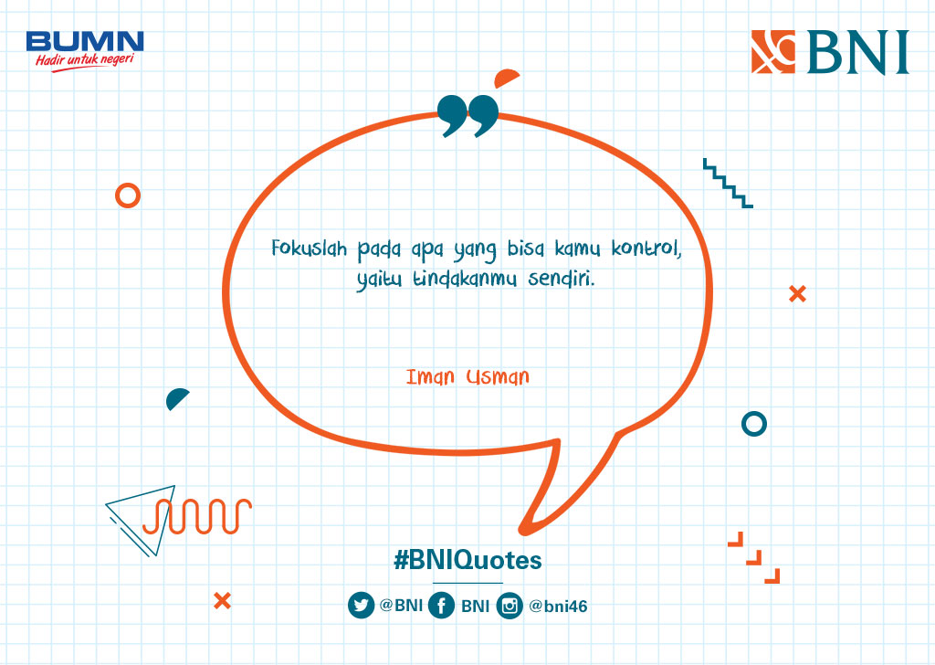 BNI's tweet photo. Pikirkan matang-matang setiap keputusan yang akan kamu ambil #BNIQuotes https://t.co/Wp9Ky9Qjsq