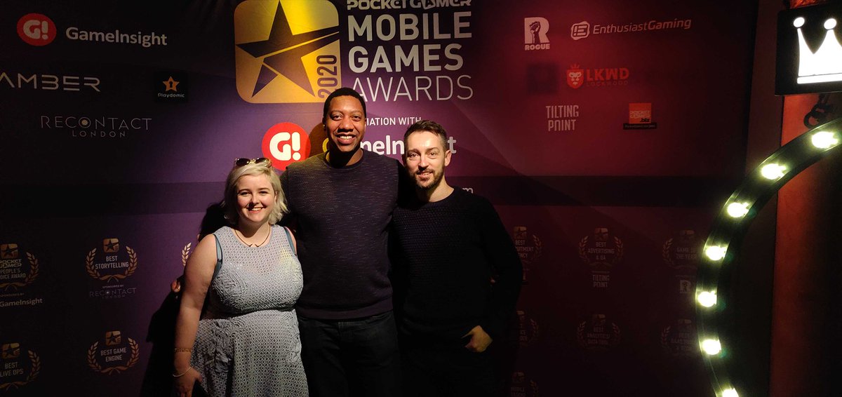 bossagames's tweet photo. Last night we sent some wild Bossians to the #MobileGamesAwards 📱🎮🏆

Our game Hogwash was nominated in the Best Party Gaming category!

Sadly, the pigs didn't bring home the bacon but massive congrats to the very deserving @KeepTalkingGame  🧡 🧡 🧡 

#indiedev #gamedev https://t.co/yctgWA5JiC