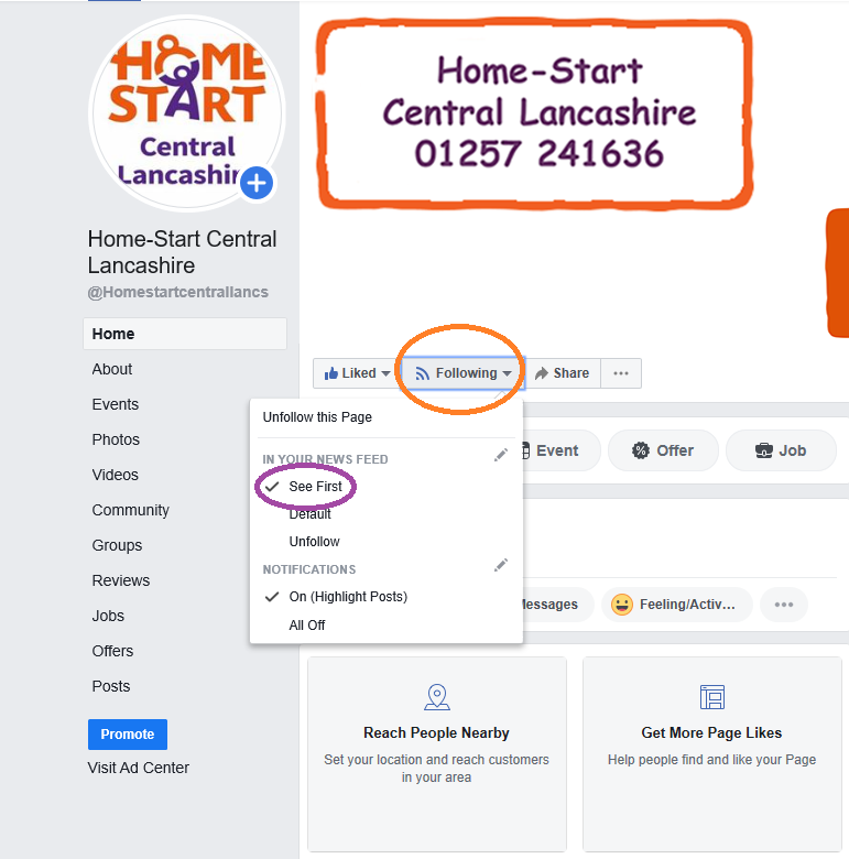 HSCentralLancs's tweet photo. If you follow us on Facebook did you know you can set your notifications to see our posts first! Go to our page, click 'Follow' and tick 'See first'. https://t.co/yXyVYvdyfW