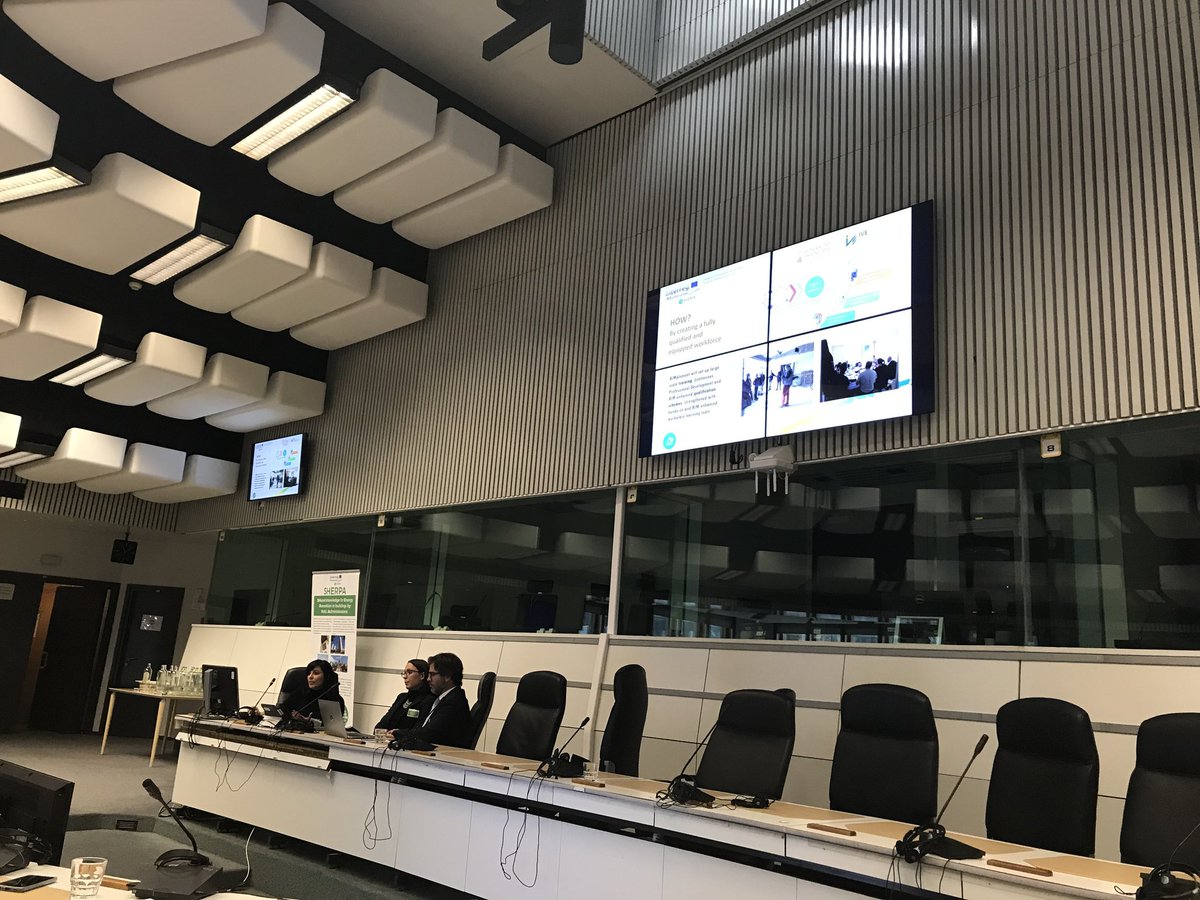 H2020BIMplement's tweet photo. Our partner @Fundacion_IVE presents #BIMplement at the @SherpaMED project final conference on #energy #renovation in buildings at the @EU_CoR held today in Brussels https://t.co/YrwQqdnwUk