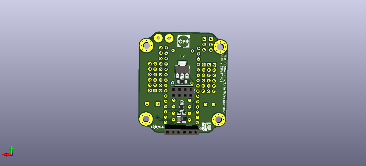 ionhs_FP's tweet photo. Hemos realizado unas pequeñas modificaciones a las PCB de control del #Pacifistabot del #robot humanoide de @OPRobots . Añadiendo un #ESP-01 y modificaciones menores. Ahora a esperar a que lleguen las placas y probar si arden o no. https://t.co/Zd9sknpnwE