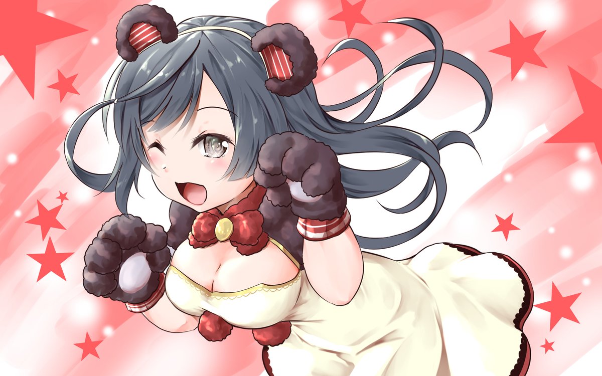 優木せつ菜 「パンダせつ菜ちゃん
た…谷間が…!!!!! 」|ハヤオキ＠僕ラブ37【ニ38】4月以降の絵のご依頼＆skeb募集中のイラスト