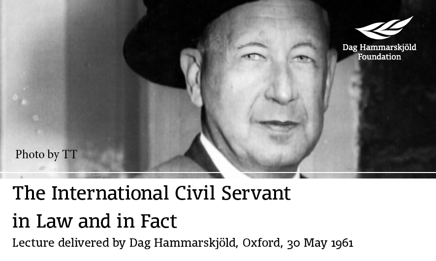 DagHammarskjold's tweet image. ‘I would say there is no neutral man, but there is, if you have #integrity, neutral action by the right kind of man.’ 

Read our reprint of Hammarskjöld's widely commented-upon Oxford Lecture w/ a new foreword by @HHammargren. bit.ly/2oZZvMB 
#ICS100 #Multilateralism100