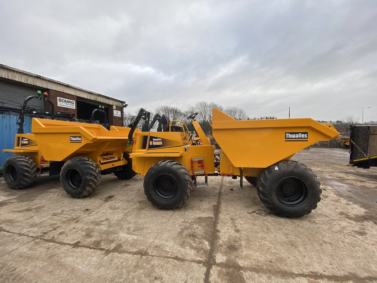 3 of the 4 2020 Thwaites 9ton Dumper’s sold and ready to go to work in Wales.