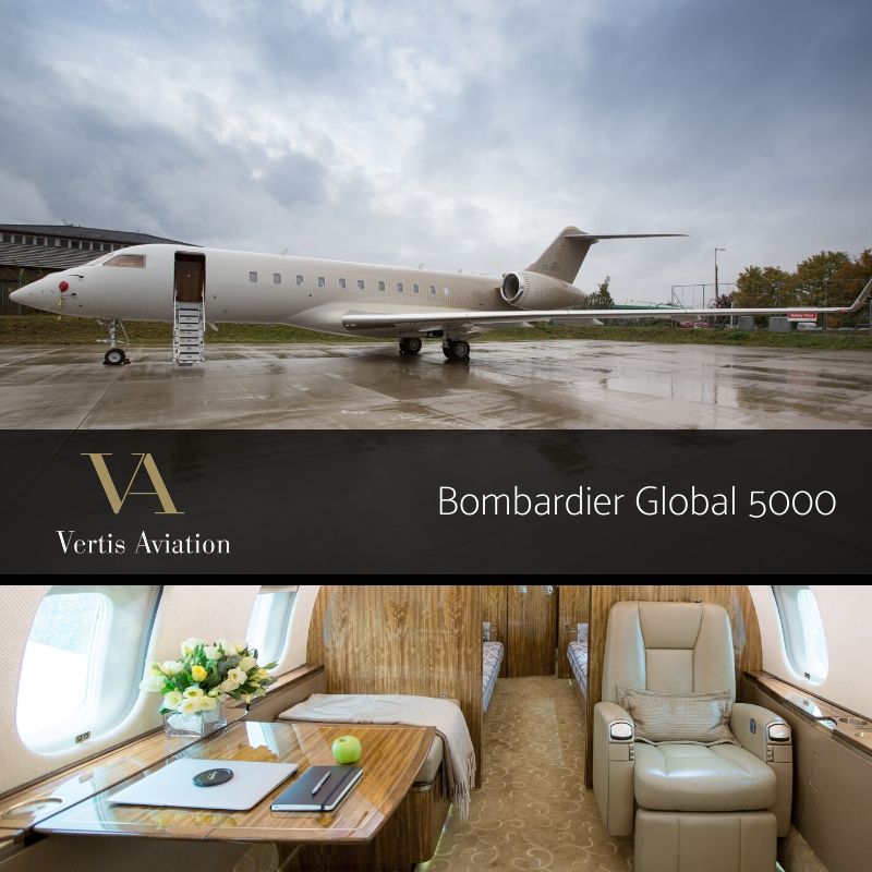 VertisAviation's tweet photo. The #Bombardier #Global5000 is the ultimate corporate #aircraft. 

#UltraLongRangeExecJet #VertisAviation #PrivateCharter #PrivateJet #PrivateAviation  #AircraftCharter #privatejetcharter #businessaviation #businessjet  #privatejetlife #aviationlovers #businessjets https://t.co/PzRJ1Iat3R