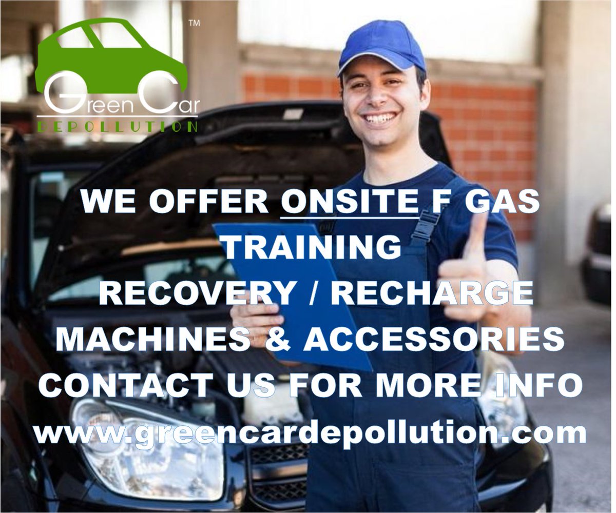 You MUST be licensed to handle refrigerant.
WE OFFER ON-SITE F GAS TRAINING!
We also supply a full range of recovery / recharge machines and accessories.
Message us or get in touch for more info:
01684 298084 / izzie@greencardepollution.com