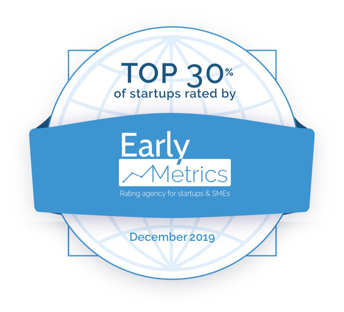 🚀Dans le cadre du projet VITIREV l’agence de notation 
@earlymetrics nous a évalué selon différents critères:
✅76/100 dans le TOP 30% des start-up les mieux notées par l’agence sur 3000
✅ 85/100 parmi les start-up du marché de #AgTech, ce qui nous place dans le TOP 12%.
#Merci