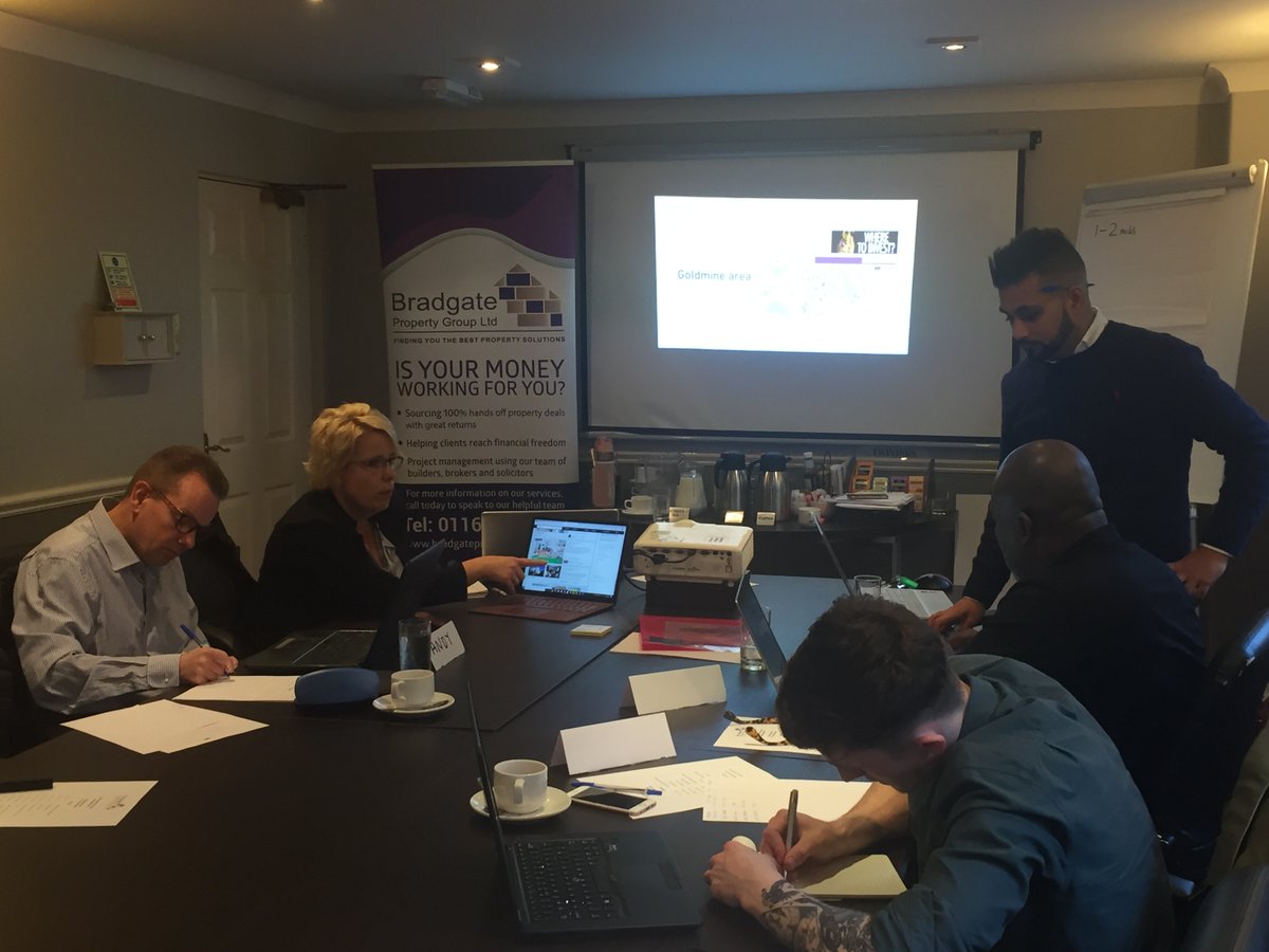 Our first Your Property Future Sourcing Day of the year is in progress!

<a href="/BradgateProp/">@CarehomeGenie</a> <a href="/KerryCattell/">Kerry Cattell</a> <a href="/Dionne_Morrish/">Dionne Morrish</a> 

#yourpropertyfuture #sourcingproperty #trainingday 
#progress