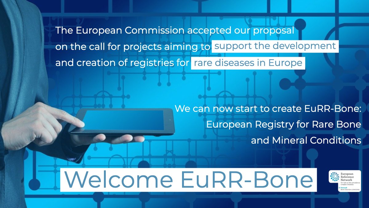 The #EuropeanCommission accepted our proposal on the call for projects aiming to support the development and creation of registries for #RareDiseases in Europe 🇪🇺

We can now start to create EuRR-Bone: the
#EuropeanRegistry for #RareBoneAndMineralConditions 🔬

#ERNBOND